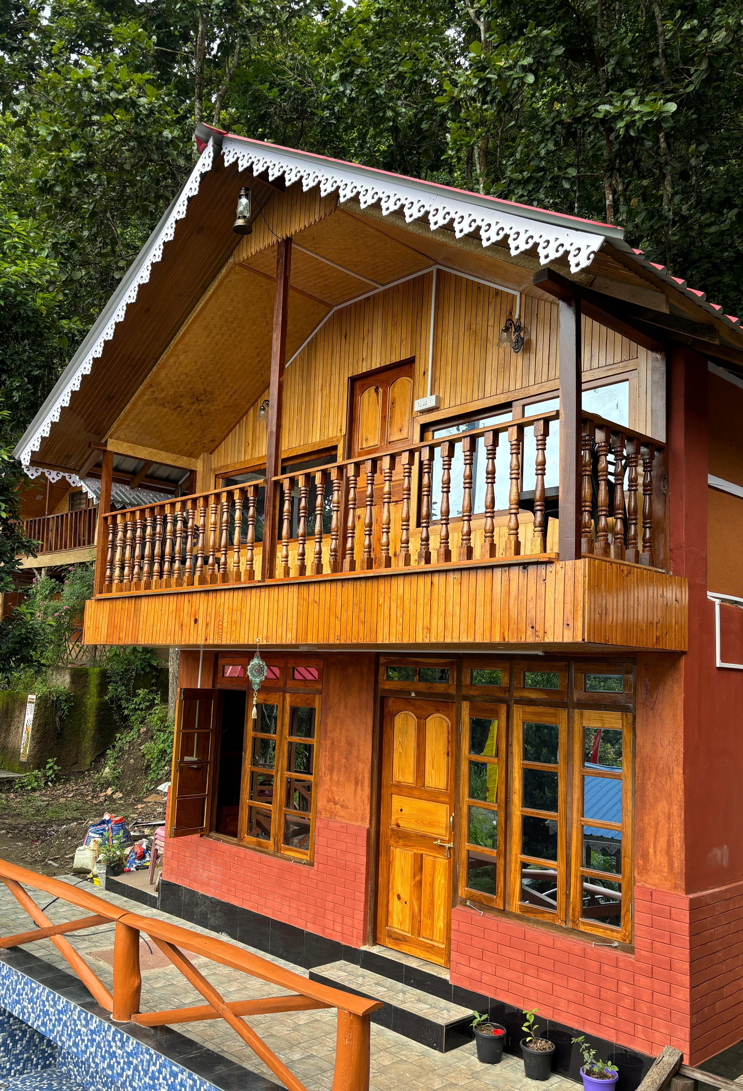 Resturant View from Peafowl Homestay